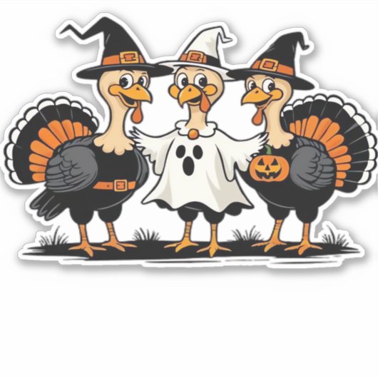 Whimsischer Herbstpatchwork Pumpkin Cosy Fall Flor Aufkleber (Vorderseite)