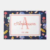 Whimsischer Herbstpilz | PERSONALISIERT Fußmatte (Vorderseite)