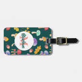 Whimsischer Herbstpilz | PERSONALISIERT Gepäckanhänger (Vorderseite horizontal)
