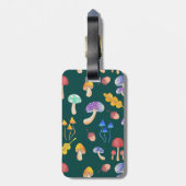 Whimsischer Herbstpilz | PERSONALISIERT Gepäckanhänger (Rückseite vertikal)