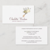 Whimsischer Honigbienenhalter Visitenkarte (Vorne/Hinten)