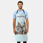 Whimsischer Hütte Garten personalisieren Schürze (Getragen)