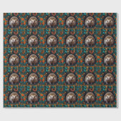 Whimsischer Igel Geschenkpapier (Flach)