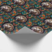Whimsischer Igel Geschenkpapier (Ecke)