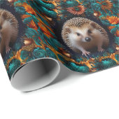 Whimsischer Igel Geschenkpapier (Rolleneckpunkt)