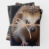 Whimsischer Igel Geschenkpapier Set (Beispiel)