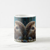 Whimsischer Igel in der Liebe Kaffeetasse (Mittel)