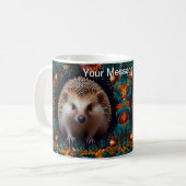 Whimsischer Igel Kaffeetasse (Vorderseite Links)