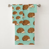 Whimsischer Igel - Niedliche Waldtierart Badhandtuch Set (Insitu)