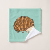 Whimsischer Igel - Niedliche Waldtierart Badhandtuch Set (Waschlappen)