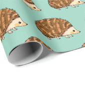 Whimsischer Igel - Niedliche Waldtierart Geschenkpapier (Rolleneckpunkt)