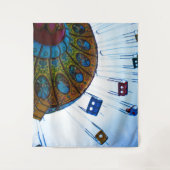 Whimsischer Karnevalsritt Wandteppich (Vorderseite)