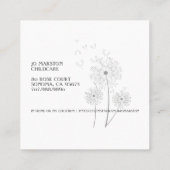 Whimsischer Kinderbetreuungsausweis Quadratische Visitenkarte (Rückseite)