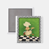 Whimsischer Koch Magnet (Vorderseite/Rückseite)