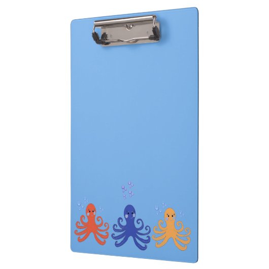 Whimsischer Krake Klemmbrett (Links)