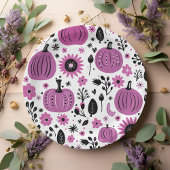 Whimsischer Kürbis Erntedank Abendessen Pappteller