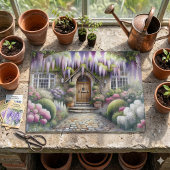 Whimsischer Landhausgartenweg Schneidebrett