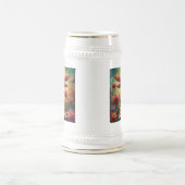 Whimsischer Libellenfliege Abstrakt Personalisiert Bierglas (Mittel)