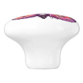 Whimsischer Lila Schmetterling Keramikknauf (Seitenansicht)