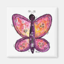 Whimsischer Lila Schmetterling