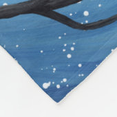 Whimsischer Mond mit Katzen Fleecedecke (Ecke)