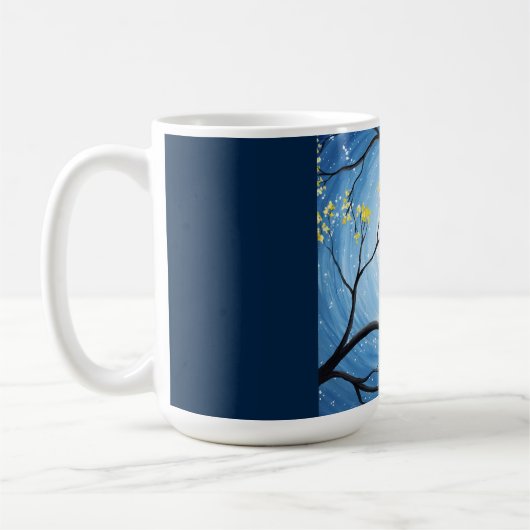 Whimsischer Mond mit Katzen Kaffeetasse (Links)