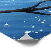 Whimsischer Mond mit Katzen Plakat drucken (Ecke)