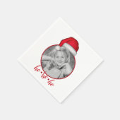 Whimsischer Niedlicher Urlaub Weihnachtsfamilie Fo Serviette (Ecke)