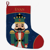 Whimsischer Nutcracker Großer Weihnachtsstrumpf (Vorderseite)