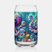 Whimsischer Oktopusküste Nautical Beach Dosenglas (Links)
