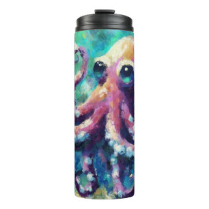 Whimsischer Oktopusküste Nautical Beach Thermosbecher