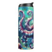 Whimsischer Oktopusküste Nautical Beach Thermosbecher (Nach links gedreht)