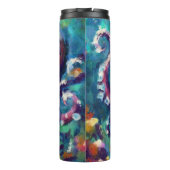 Whimsischer Oktopusküste Nautical Beach Thermosbecher (Rückseite)