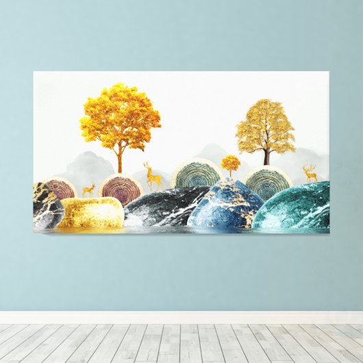 Whimsischer Ort Leinwanddruck (Insitu (Holzboden))