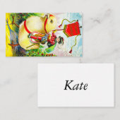 Whimsischer Ostergruss: Rider auf Riesenkick Begleitkarte (Vorne/Hinten)