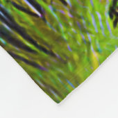 Whimsischer Ostergruss: Rider auf Riesenkick Fleecedecke (Ecke)