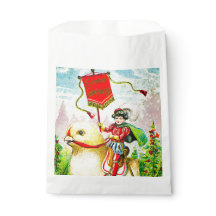 Whimsischer Ostergruss: Rider auf Riesenkick