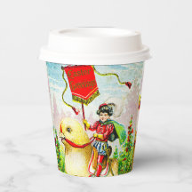 Whimsischer Ostergruss: Rider auf Riesenkick