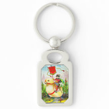 Whimsischer Ostergruss: Rider auf Riesenkick