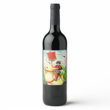 Whimsischer Ostergruss: Rider auf Riesenkick