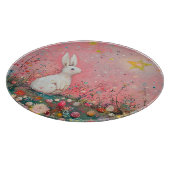 Whimsischer Osterhase Schneidebrett (Ecke)