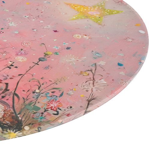 Whimsischer Osterhase Schneidebrett (Ecke)