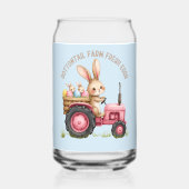 Whimsischer Osterhof Vintager Traktor Dosenglas (Vorderseite)