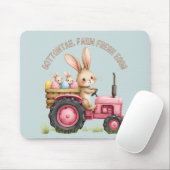 Whimsischer Osterhof Vintager Traktor Mousepad (Mit Mouse)