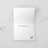 Whimsischer Ostersegnungskarte Karte (Innenseite)