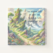 Whimsischer Pfad und Zitat Notizblock (Rückseite)