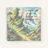 Whimsischer Pfad und Zitat Notizblock (Vorderseite)