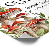 Whimsischer Pilzfall Willkommen Poster (Ecke)