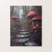 Whimsischer Pilzweg Puzzle (Vertikal)