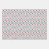 Whimsischer Pinguin Ice Skaten Wasserfarben Kunst, Geschenkpapier Set (Vorderseite 3)